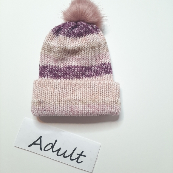 Ladies warm double knit winter hat - Picture 2 of 2